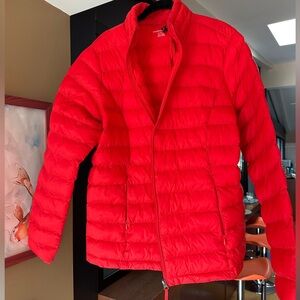 Nearly Brand New Packable Puffer in Red